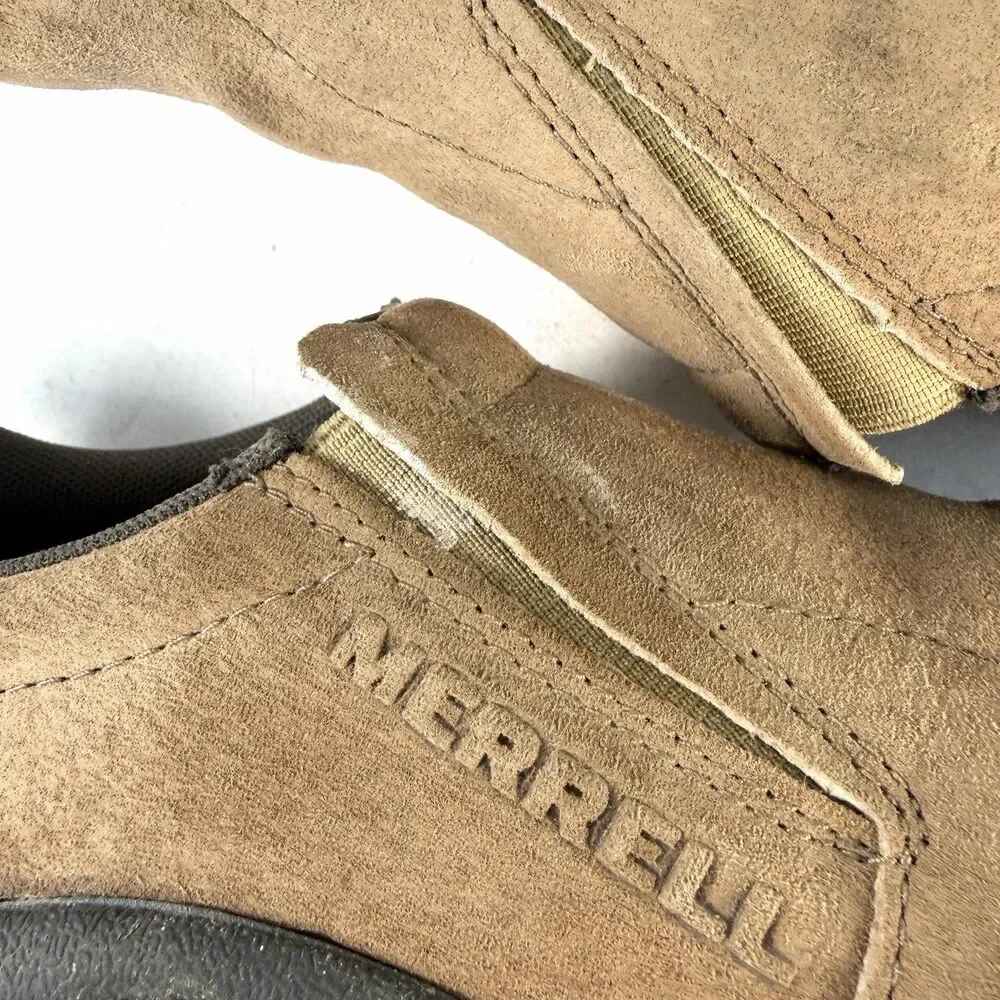 Merrell Shoes Mens 8.5 Jungle Casual Loafers Sneakers J001899 Brown Leather